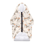 Little Rat Pattern Print Dog Zip Up Hoodie