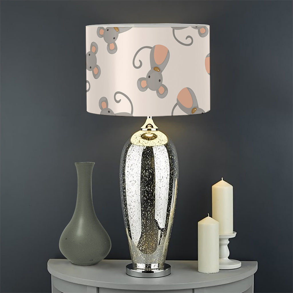 Little Rat Pattern Print Drum Lamp Shade