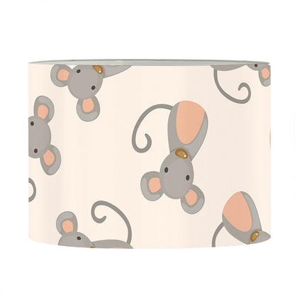 Little Rat Pattern Print Drum Lamp Shade