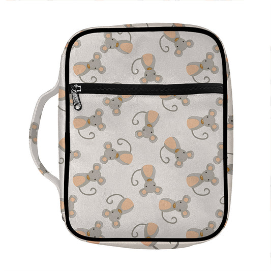 Little Rat Pattern Print Front Pocket Bible Bag