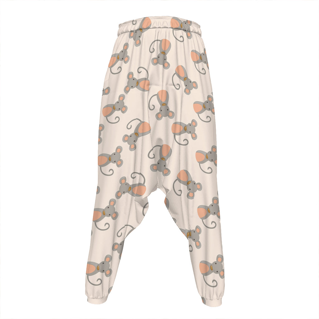 Little Rat Pattern Print Hammer Pants