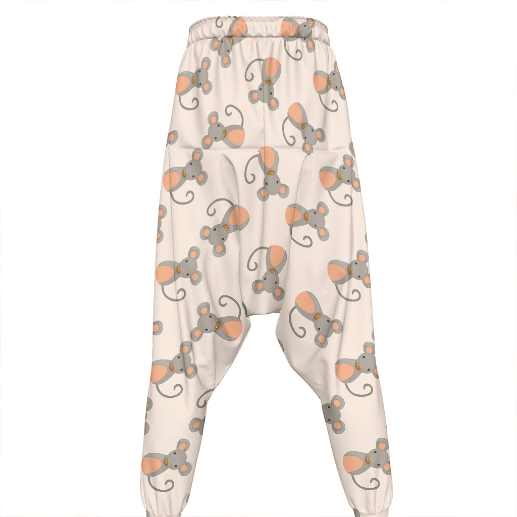 Little Rat Pattern Print Hammer Pants