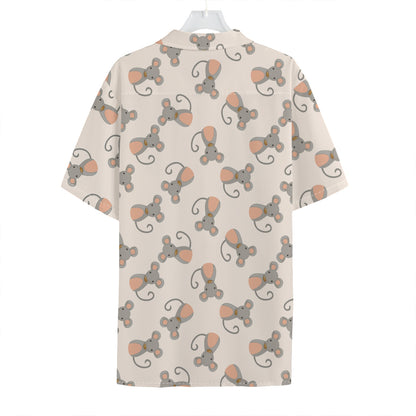Little Rat Pattern Print Hawaiian Shirt