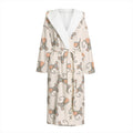 Little Rat Pattern Print Hooded Bathrobe