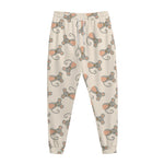 Little Rat Pattern Print Jogger Pants