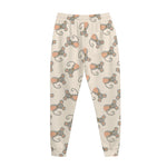 Little Rat Pattern Print Jogger Pants