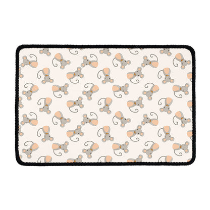 Little Rat Pattern Print Kitchen Mat