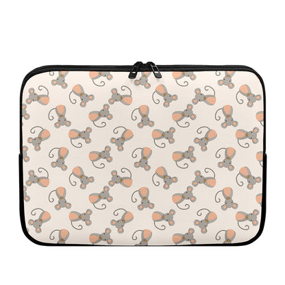 Little Rat Pattern Print Laptop Sleeve