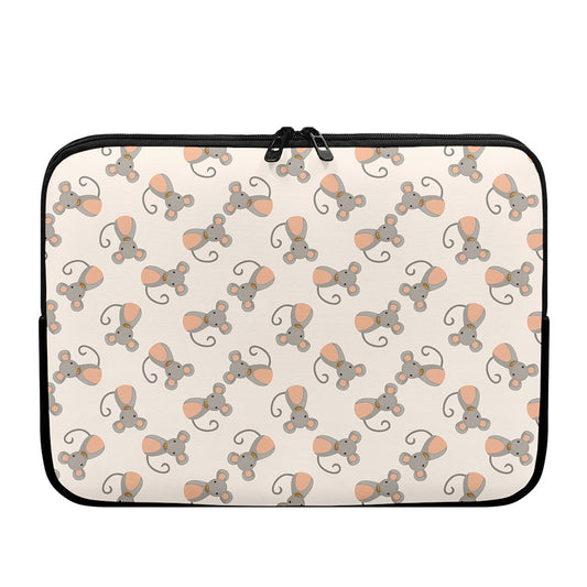 Little Rat Pattern Print Laptop Sleeve