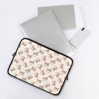 Little Rat Pattern Print Laptop Sleeve