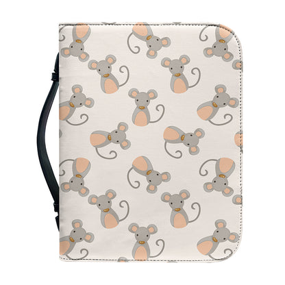 Little Rat Pattern Print Leather Bible Cover