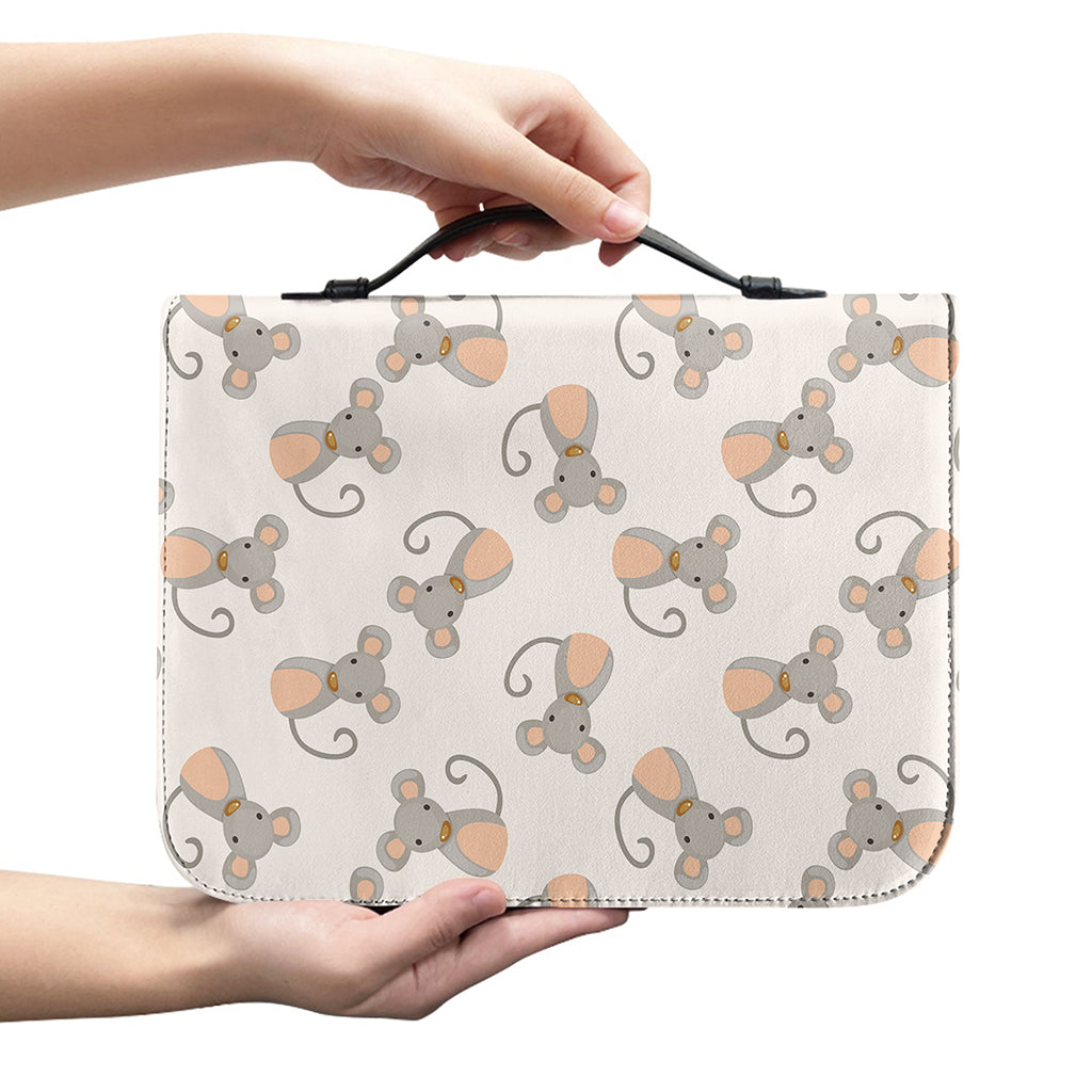 Little Rat Pattern Print Leather Bible Cover