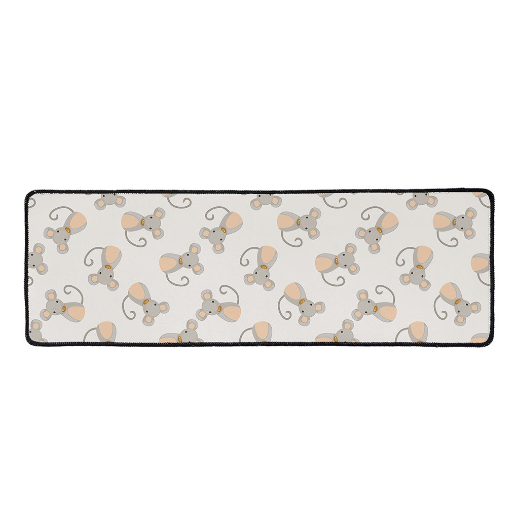Little Rat Pattern Print Long Kitchen Mat