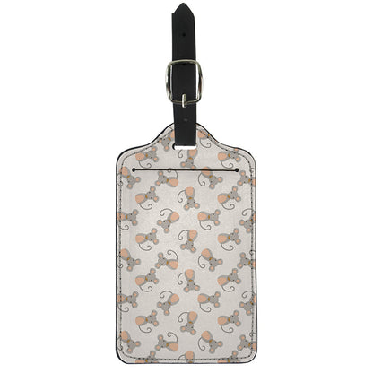 Little Rat Pattern Print Luggage Tag