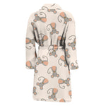 Little Rat Pattern Print Men's Bathrobe
