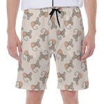 Little Rat Pattern Print Men's Beach Shorts