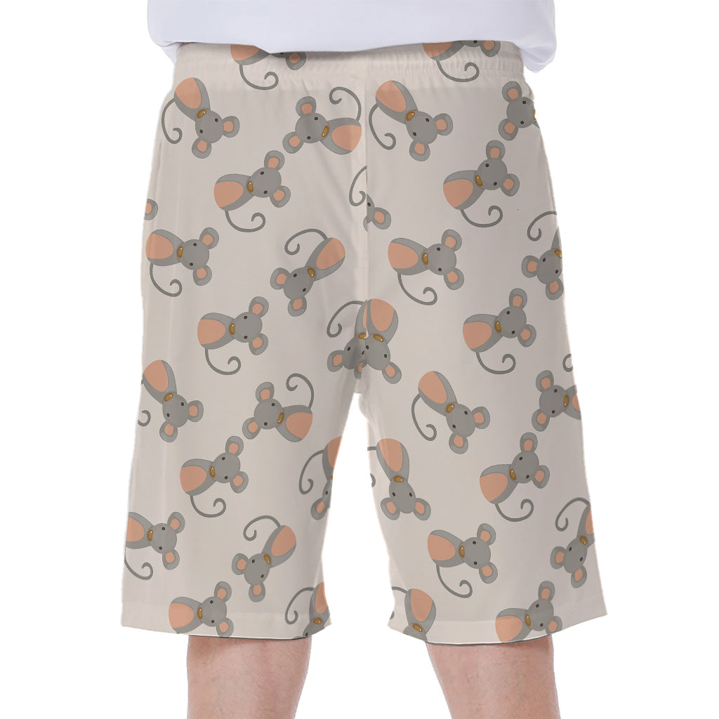 Little Rat Pattern Print Men's Beach Shorts