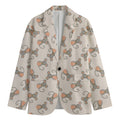 Little Rat Pattern Print Men's Blazer