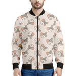 Little Rat Pattern Print Men's Bomber Jacket