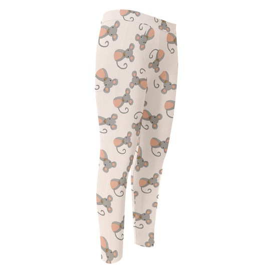 Little Rat Pattern Print Men's Compression Pants