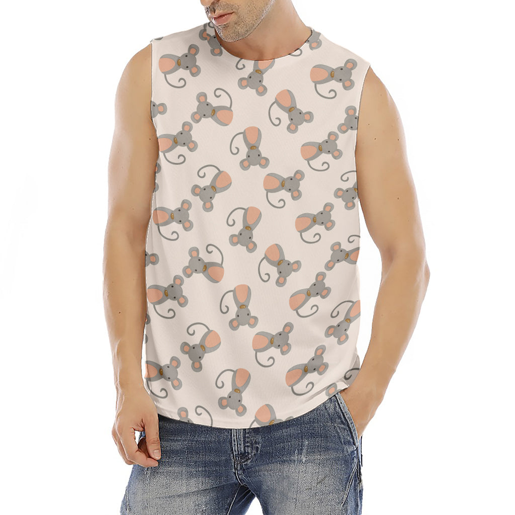Little Rat Pattern Print Men's Fitness Tank Top