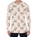 Little Rat Pattern Print Men's Long Sleeve T-Shirt