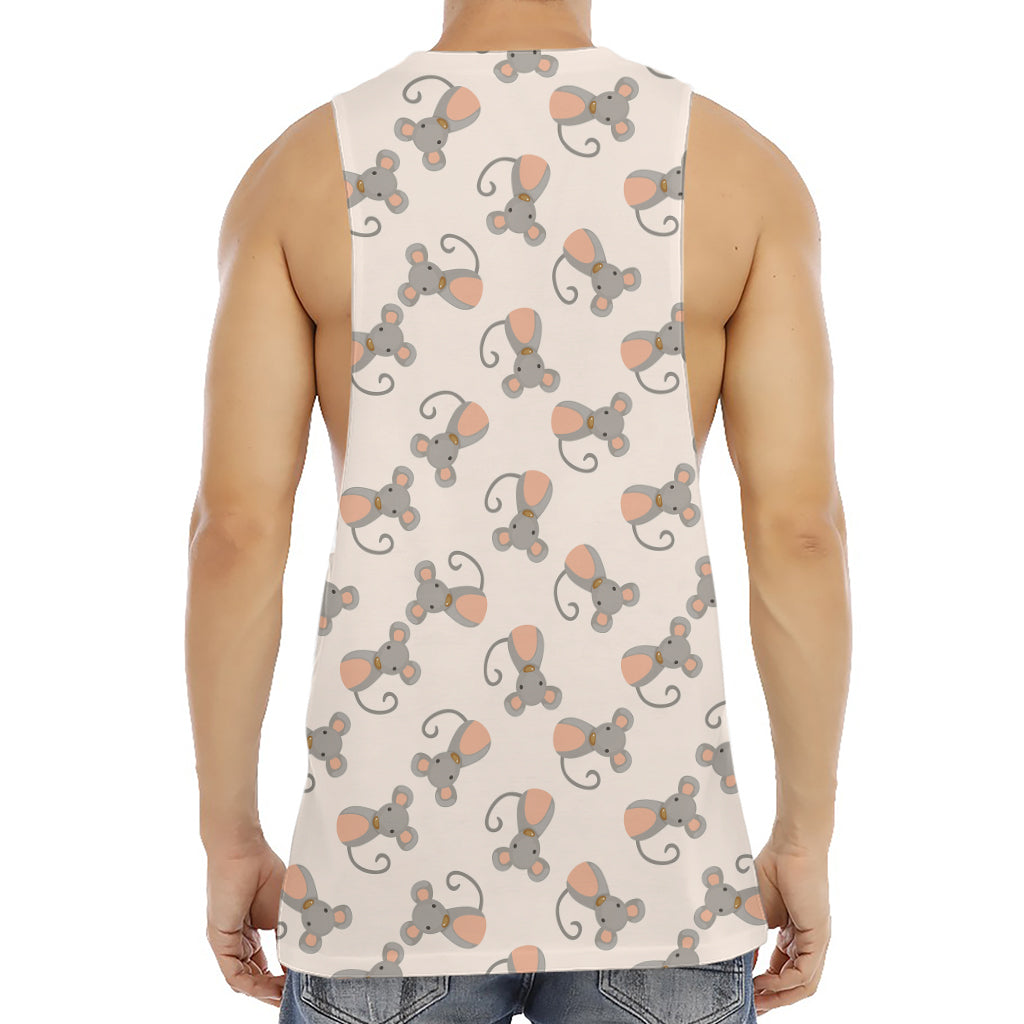 Little Rat Pattern Print Men's Muscle Tank Top