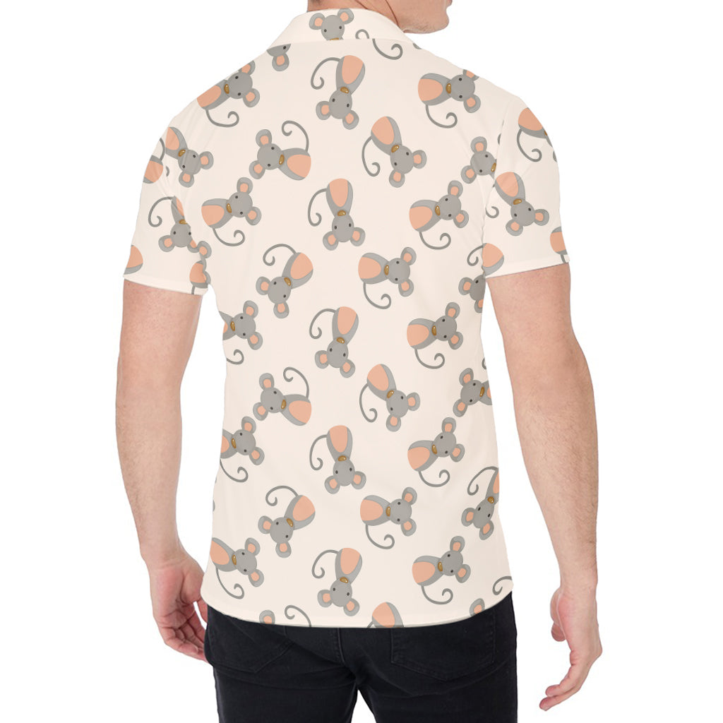 Little Rat Pattern Print Men's Shirt