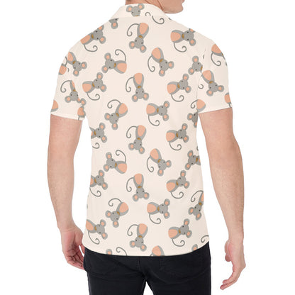 Little Rat Pattern Print Men's Shirt