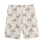 Little Rat Pattern Print Men's Sports Shorts