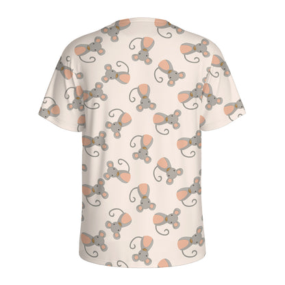 Little Rat Pattern Print Men's Sports T-Shirt
