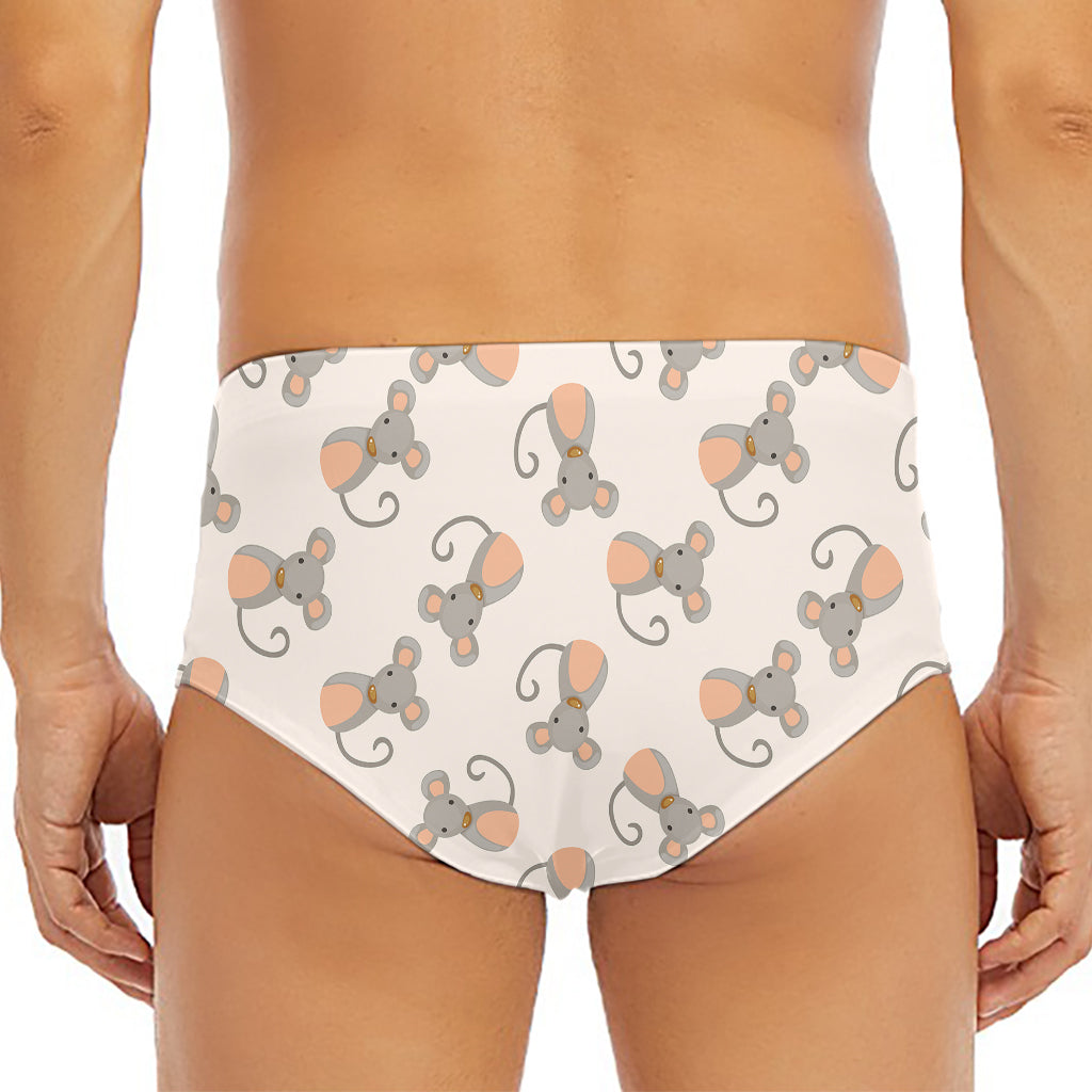 Little Rat Pattern Print Men's Triangle Swim Briefs