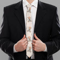 Little Rat Pattern Print Necktie