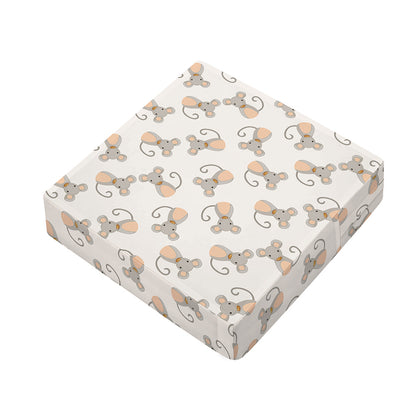 Little Rat Pattern Print Outdoor Seat Cushion Cover