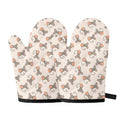 Little Rat Pattern Print Oven Mitts