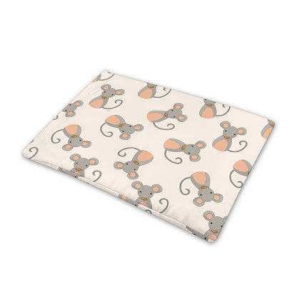 Little Rat Pattern Print Pet Cooling Mat Cover