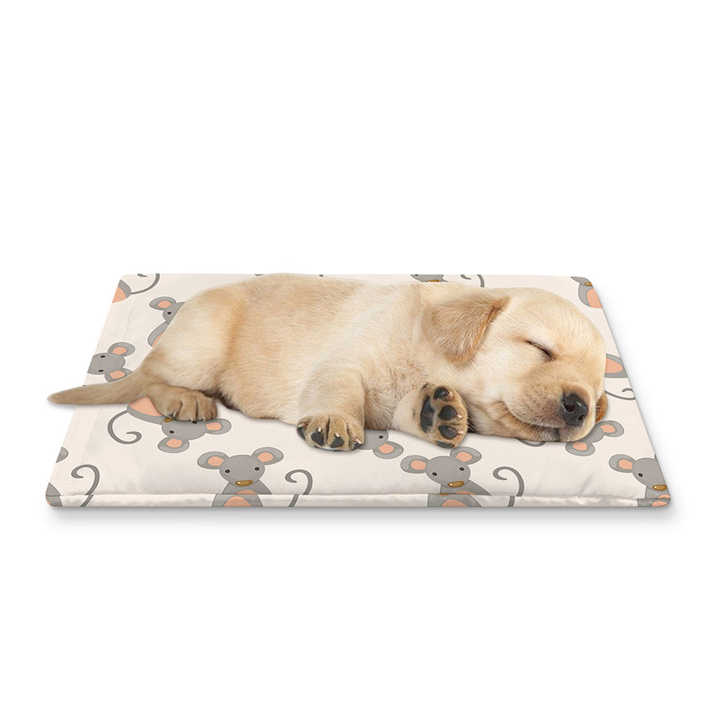 Little Rat Pattern Print Pet Cooling Mat Cover