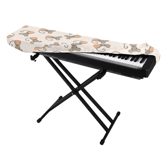 Little Rat Pattern Print Piano Keyboard Cover