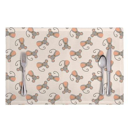 Little Rat Pattern Print Placemat