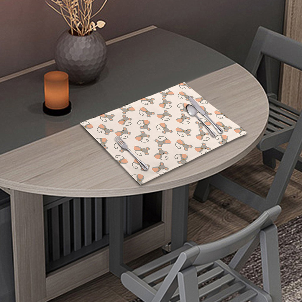 Little Rat Pattern Print Placemat