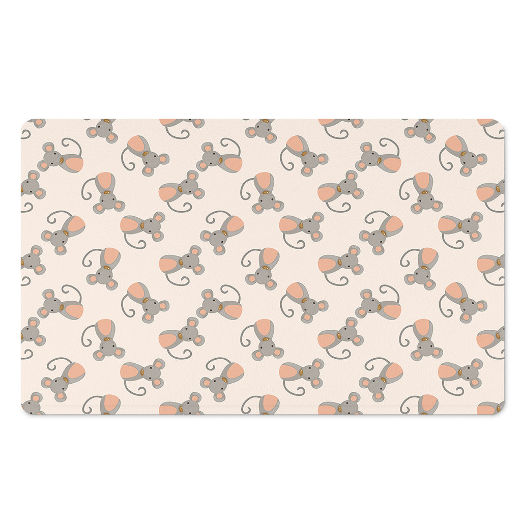 Little Rat Pattern Print Polyester Doormat