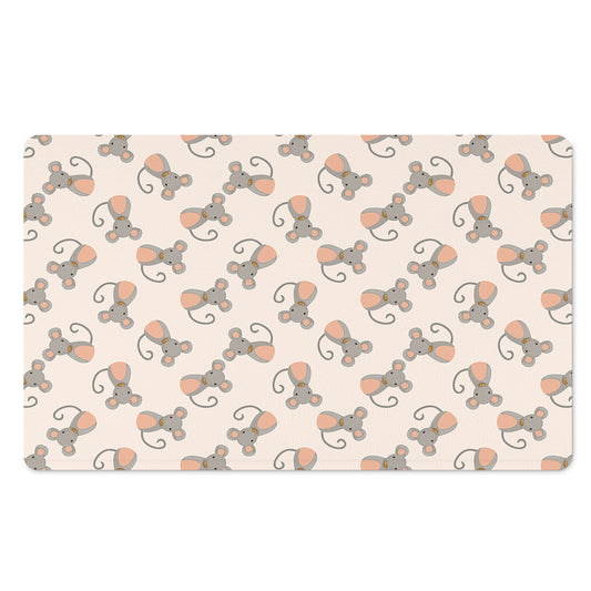 Little Rat Pattern Print Polyester Doormat