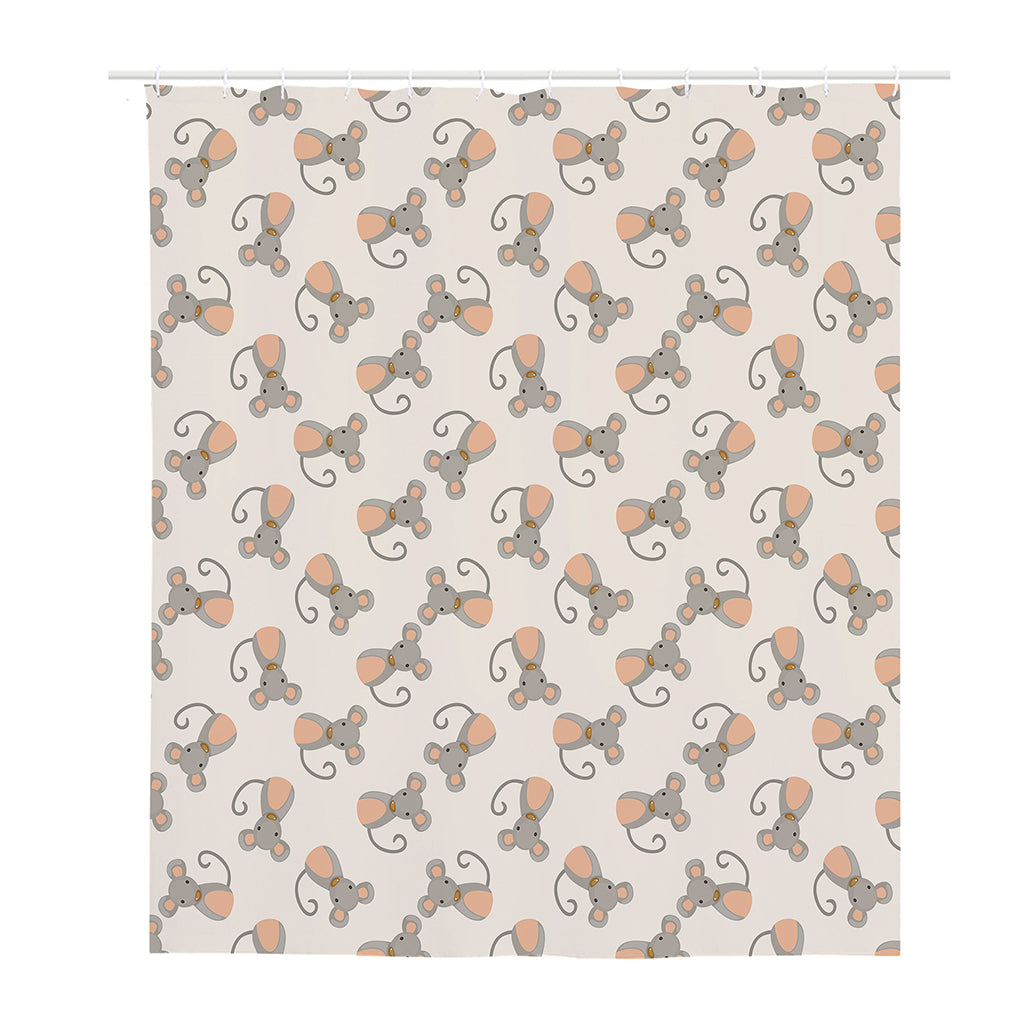 Little Rat Pattern Print Polyester Shower Curtain
