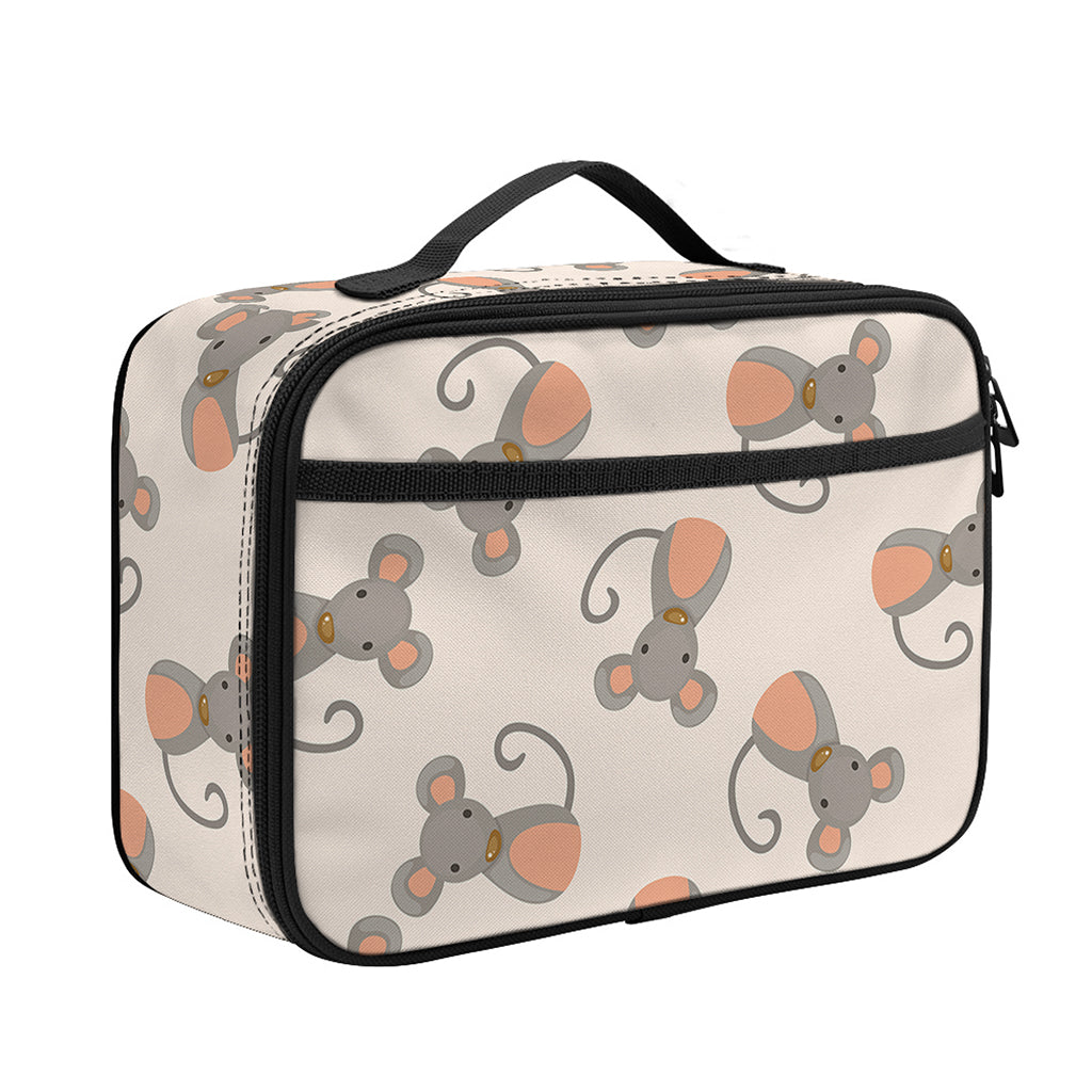 Little Rat Pattern Print Portable Lunch Bag