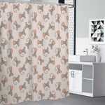 Little Rat Pattern Print Premium Shower Curtain