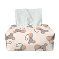 Little Rat Pattern Print Rectangle Tissue Box Cover
