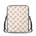 Little Rat Pattern Print Rectangular Crossbody Bag