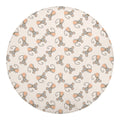 Little Rat Pattern Print Round Blanket
