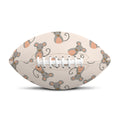 Little Rat Pattern Print Rugby Ball