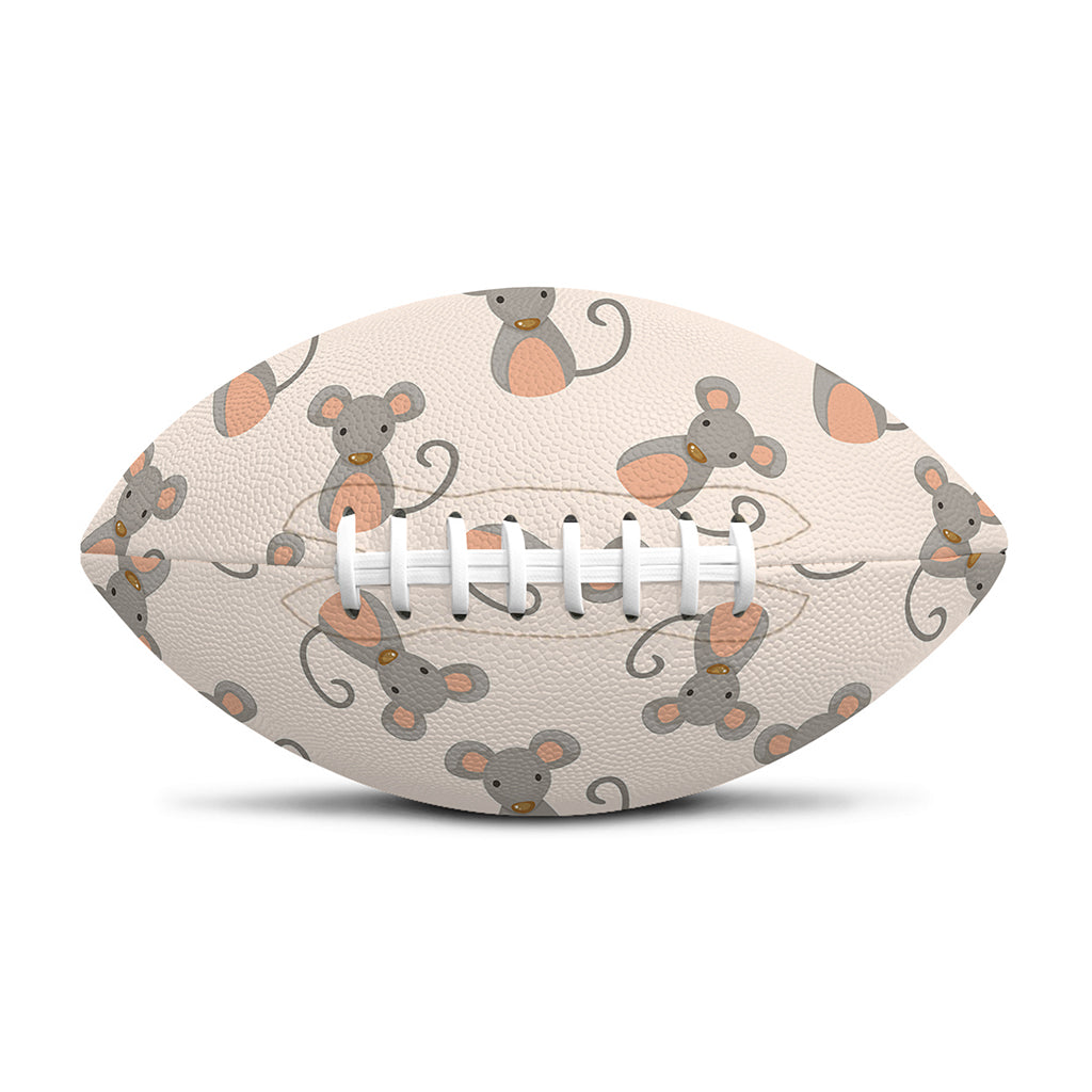 Little Rat Pattern Print Rugby Ball
